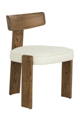 Modern European furniture - Oak Framed 3-Legged Dining Chairs (2) - www.oroa.com
