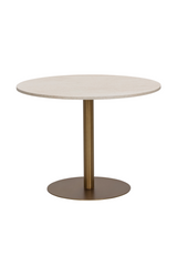 Modern European furniture - White Marble Round Bistro Table - www.oroa.com