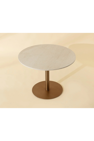 White Marble Round Bistro Table | Splendido Iska | Oroa.co
