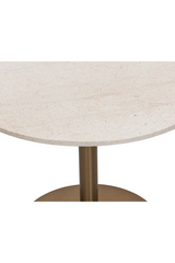 Modern European furniture - White Marble Round Bistro Table - www.oroa.com