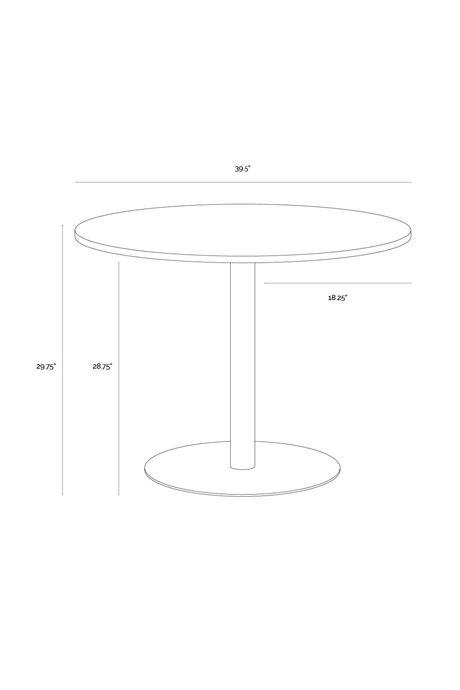 Modern European furniture - White Marble Round Bistro Table - www.oroa.com