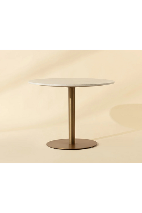 Modern European furniture - White Marble Round Bistro Table - www.oroa.com