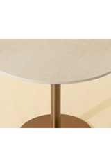 Modern European furniture - White Marble Round Bistro Table - www.oroa.com