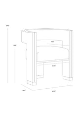 Modern European furniture - Curved 3-Legged Dining Chair - www.oroa.com