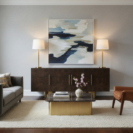 Modern European furniture - Maple Burl 4-Door Sideboard - www.oroa.com