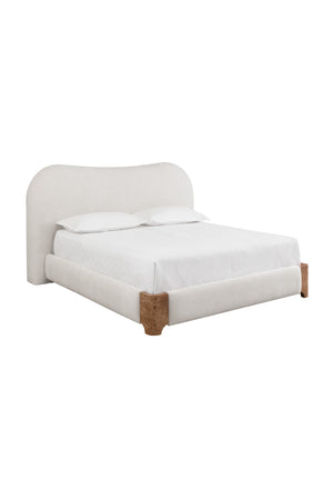 White Curved King Bed | Splendido Knowles | Oroa.com