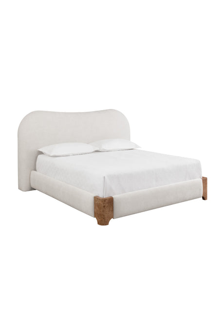 White Curved King Bed | Splendido Knowles | Oroa.com