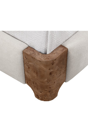 White Curved King Bed | Splendido Knowles | Oroa.com