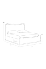Modern European furniture - Boucle King Bed - www.oroa.com