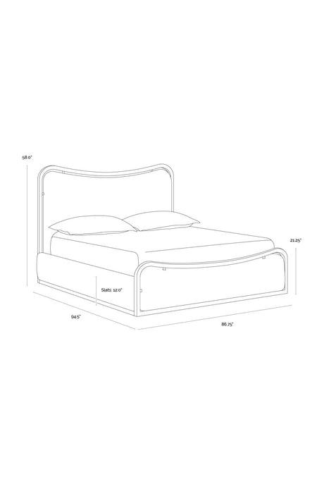 Modern European furniture - Boucle King Bed - www.oroa.com