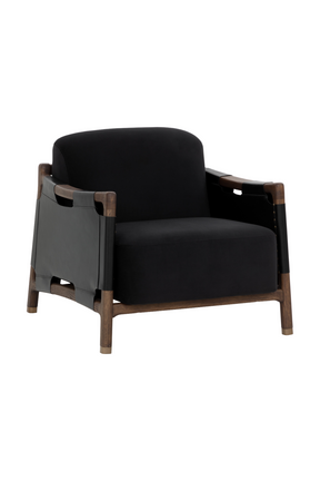 Solid Oak Framed Lounge Chair by Splendido Calloway Accent Chair