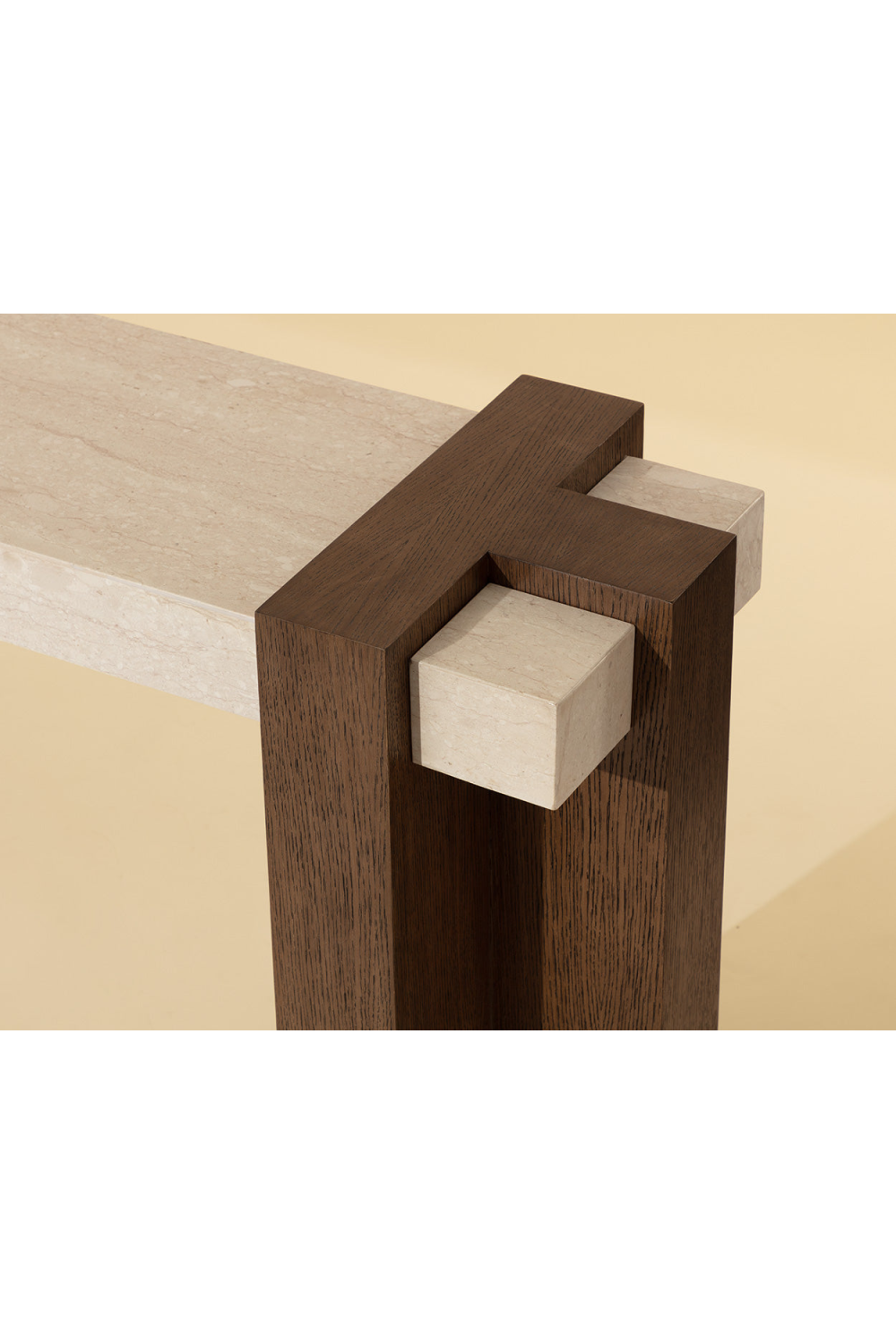   Modern European furniture - Interlocked Wooden Legs Console Table - www.oroa.com | Oroa.com