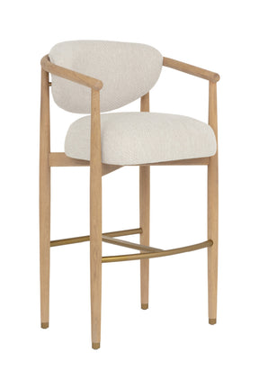 Solid Oak Framed Bar Stool by Splendido Sigrid Barstool