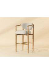 Modern European furniture - Solid Oak Framed Bar Stool - www.oroa.com