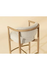 Modern European furniture - Solid Oak Framed Bar Stool - www.oroa.com