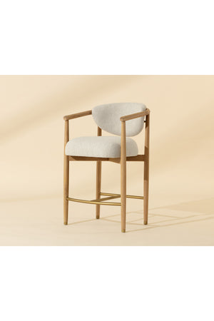 Modern European furniture - Oak Framed Counter Stool - www.oroa.com
