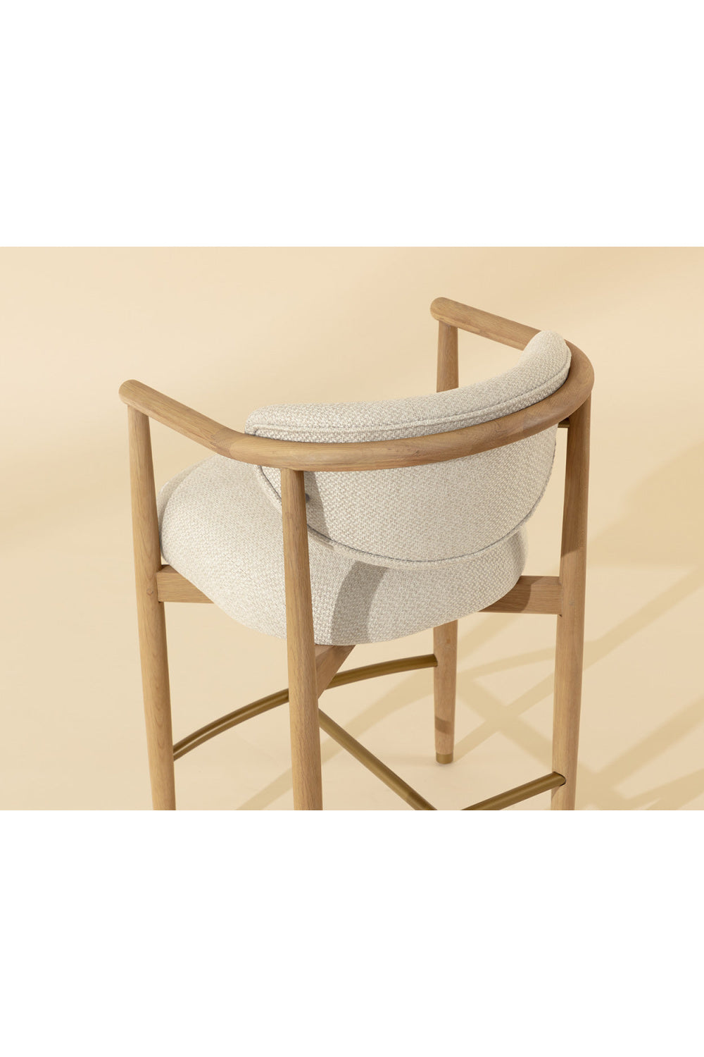 Modern European furniture - Oak Framed Counter Stool - www.oroa.com