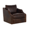 Modern European furniture - Leather Sloped-Arm Swivel Lounge Chair - www.oroa.com