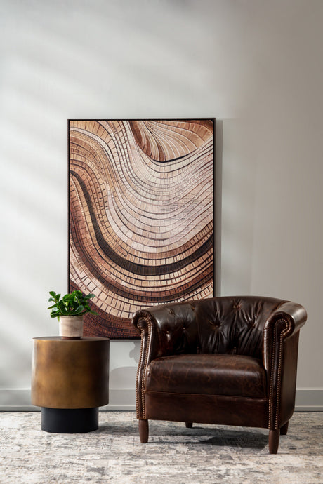 Modern European furniture - Leather Chesterfield Lounge Chair - www.oroa.com