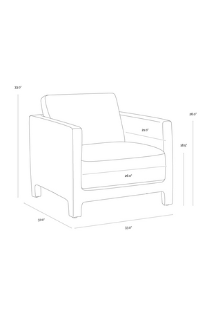 Bovine Leather Lounge Chair | Splendido Rodney