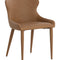 Modern European furniture - Leather Look Modern Dining Chairs (2) - www.oroa.com