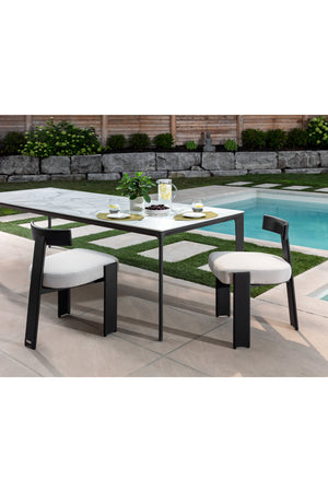 T-Shaped Back Indoor/Outdoor Dining Chairs (2) | Splendido Titan | Oroa.com