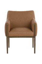 Bronze Legged Dining Armchair Modern European furniture - www.oroa.com