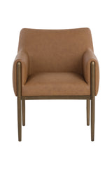 Bronze Legged Dining Armchair Modern European furniture - www.oroa.com