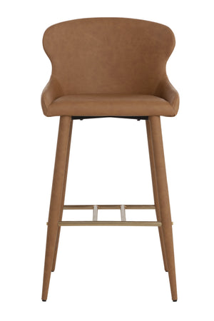 Leather Look Shell Bar Stool | Splendido Evora | Oroa.com