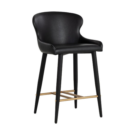 Leather Look Shell Counter Stool | Splendido Evora
