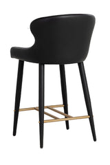 Modern European furniture - Leather Look Shell Counter Stool - www.oroa.com