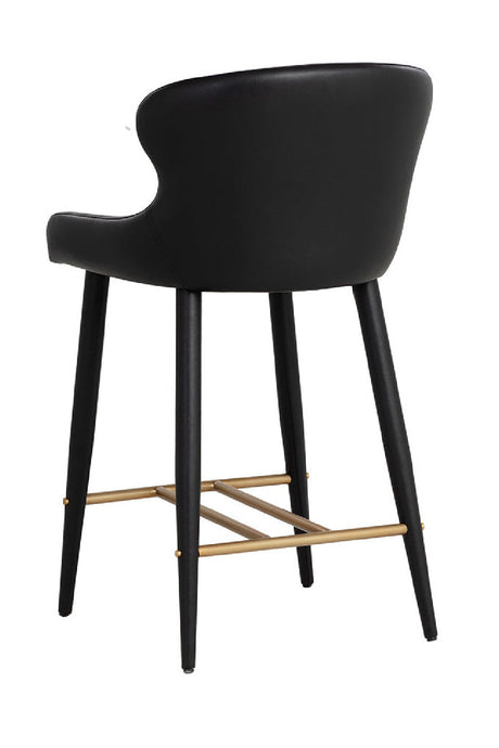 Modern European furniture - Leather Look Shell Counter Stool - www.oroa.com
