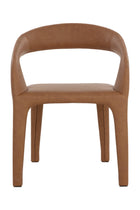 Modern European furniture - Open-Back Leather Look Dining Chair - www.oroa.com