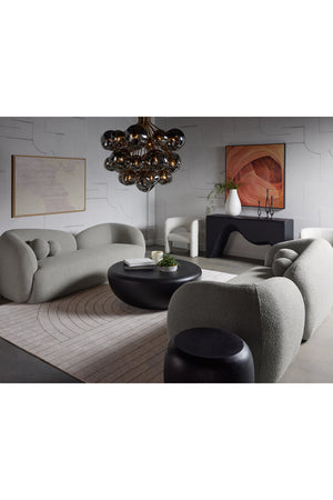 Modern European furniture - Black Sculpted Indoor/Outdoor Console Table - www.oroa.com