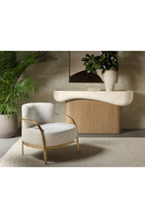 Modern European furniture - Travertine Look Indoor/Outdoor Console Table - www.oroa.com