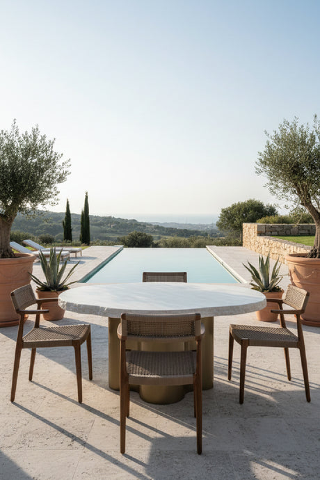 Organic-Shaped Indoor/Outdoor Dining Table | Splendido Idris | Oroa.com