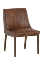Modern European furniture - Vertical Stitched Dining Chairs (2) - www.oroa.com