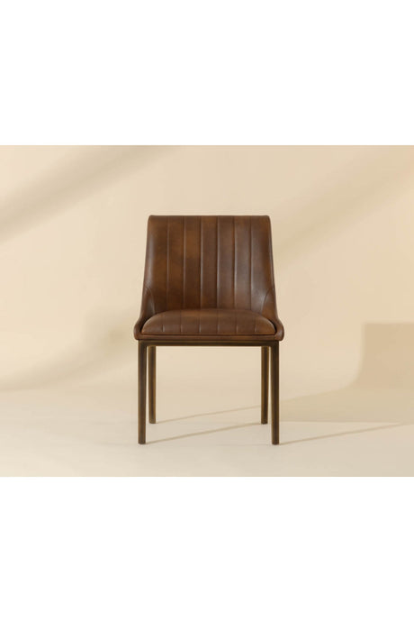 Modern European furniture - Vertical Stitched Dining Chairs (2) - www.oroa.com
