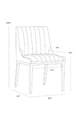 Modern European furniture - Vertical Stitched Dining Chairs (2) - www.oroa.com
