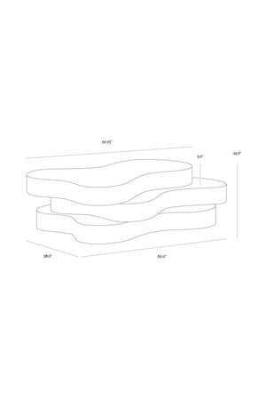 Layered Freeform Indoor/Outdoor Coffee Table | Splendido Geddes | Oroa.com