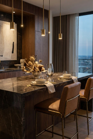 Curved Modern Counter Stool | Splendido Lathan | Oroa.com