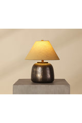 Modern European furniture - Antique Brass Base Table Lamp - www.oroa.com