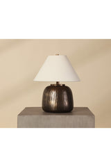 Modern European furniture - Antique Brass Base Table Lamp - www.oroa.com