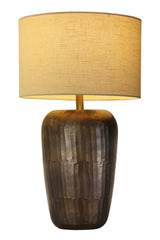 Modern European furniture - Antique Brass Drum Table Lamp - www.oroa.com