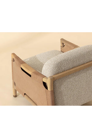 Solid Oak Framed Lounge Chair | Splendido Calloway | Oroa.com