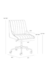 Modern European furniture - Vertical Stitched Office Chair - www.oroa.com