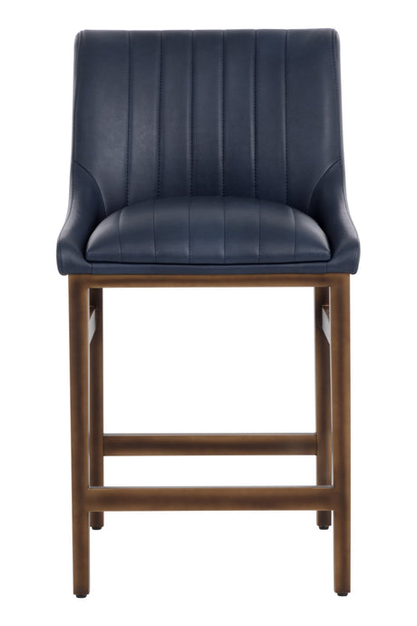Modern European furniture - Channel-Tufted Counter Stool - www.oroa.com