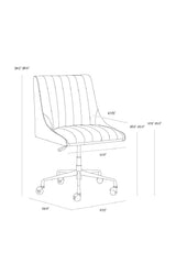 Modern European furniture - Vertical Stitched Office Chair - www.oroa.com