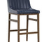 Modern European furniture - Leather-Look Vertical-Channeled Bar Stool - www.oroa.com