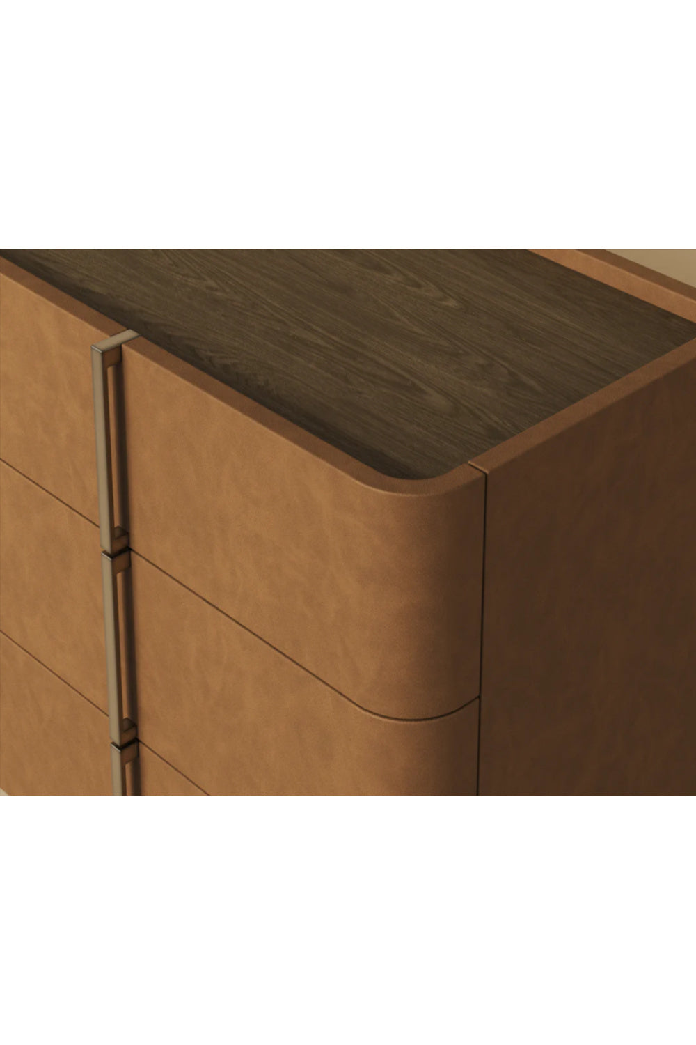 Modern European furniture - Leather-Look 6-Drawer Dresser - www.oroa.com